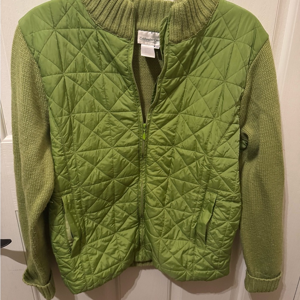 Coldwater Creek Sage Green Knit Top